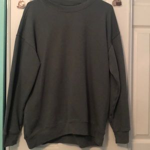 Oversized Aerie green sweatshirt